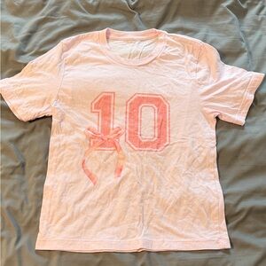 #10 Pink Bow Birthday Shirt